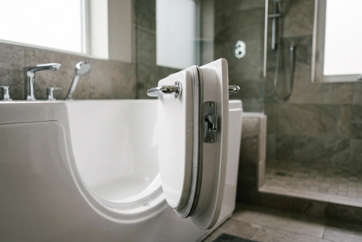 Baignoire à porte