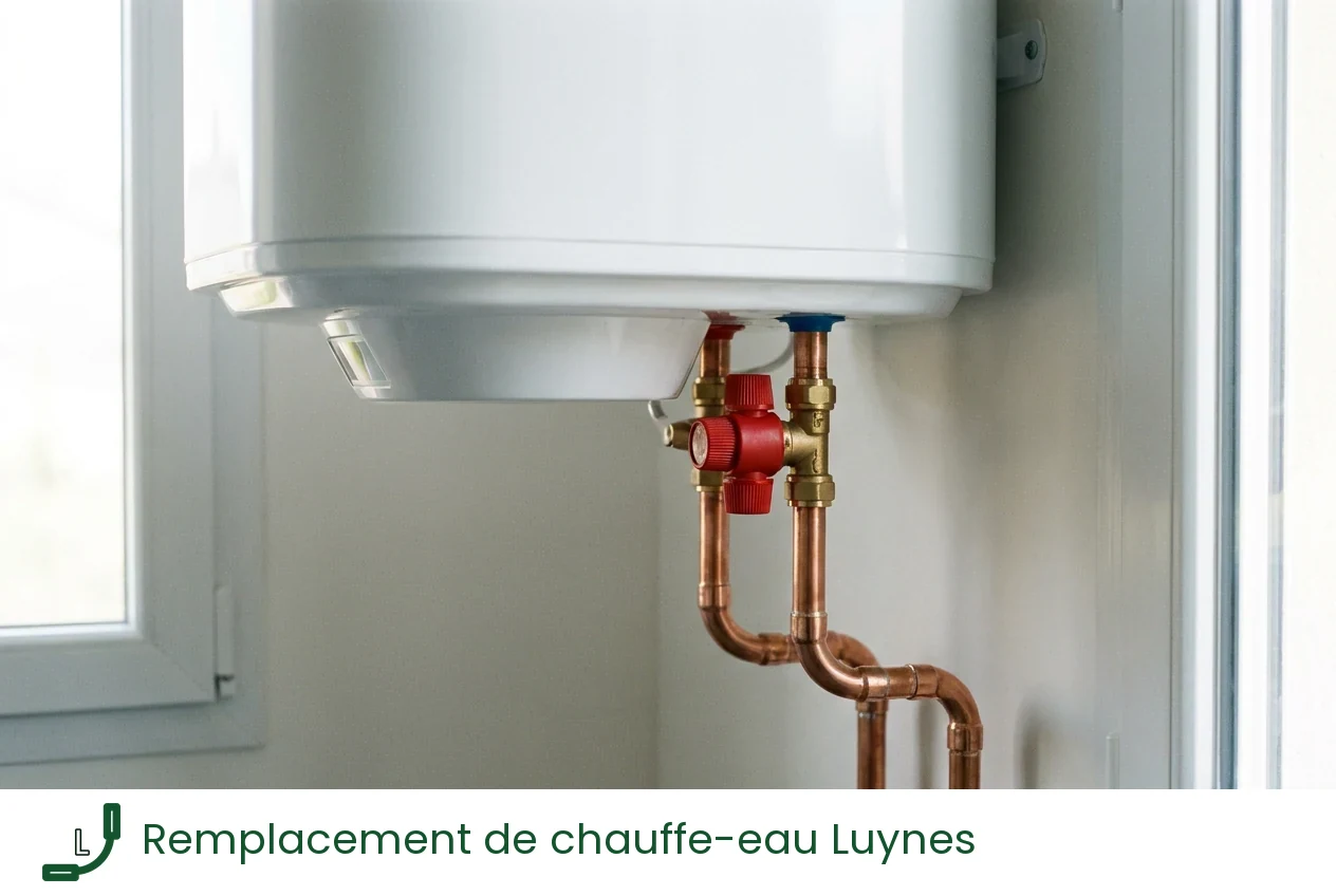 Remplacement de chauffe-eau à Luynes