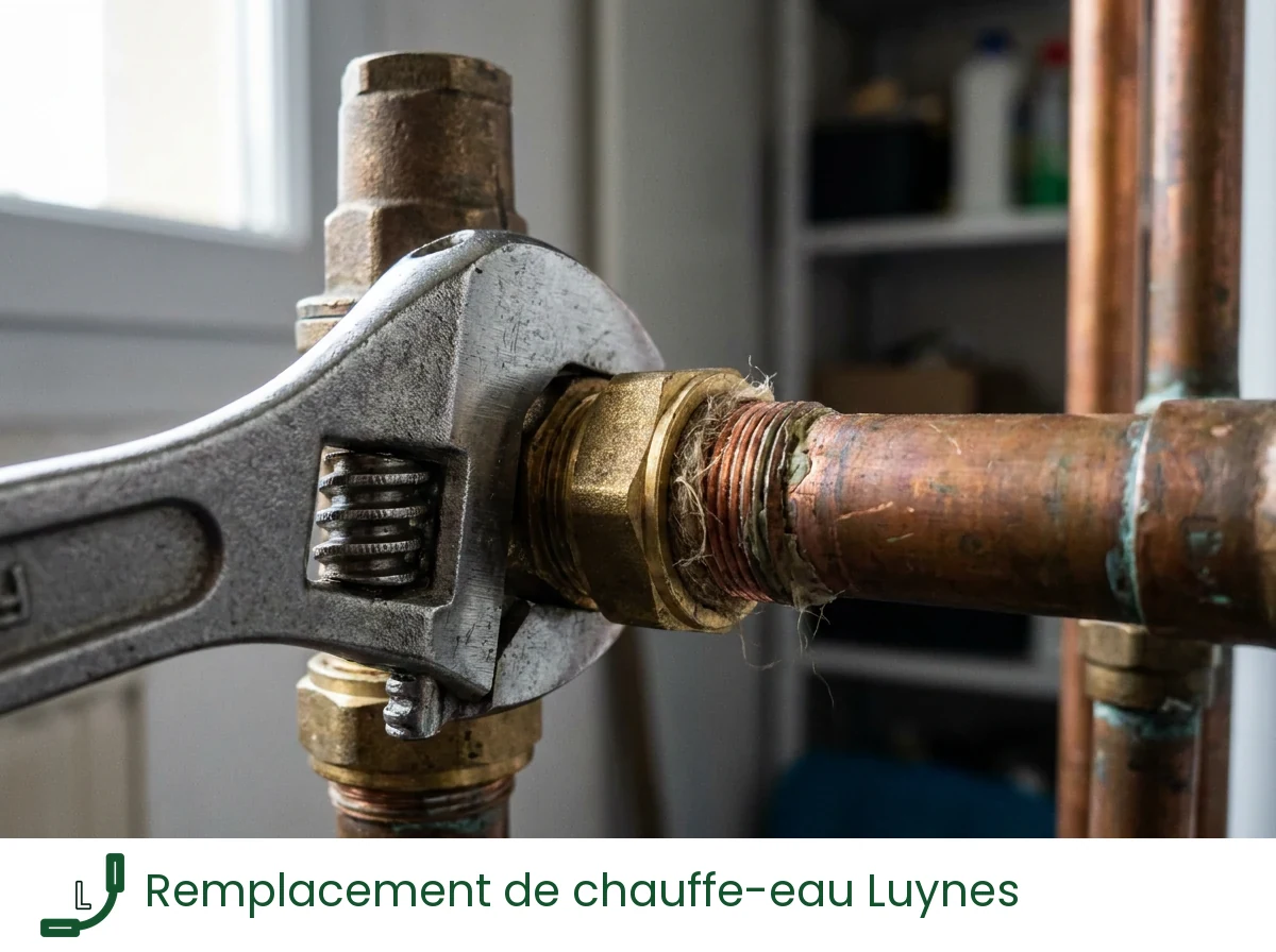 Remplacement de chauffe-eau à Luynes