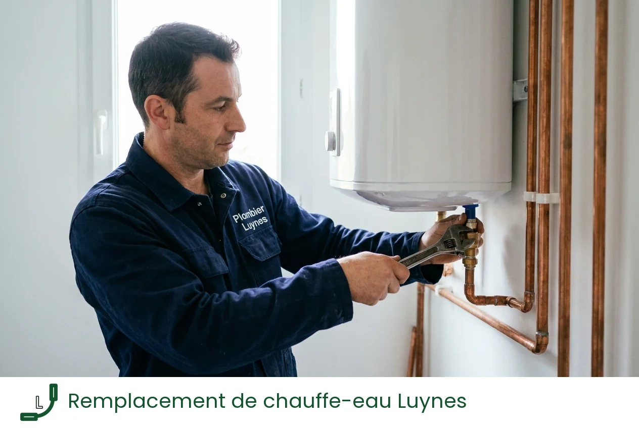 Remplacement de chauffe-eau à Luynes