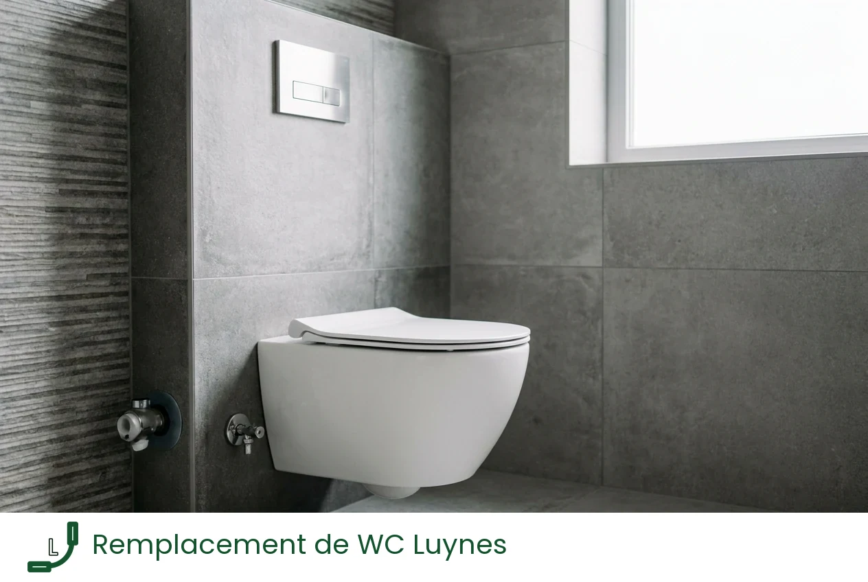 Remplacement de WC à Luynes