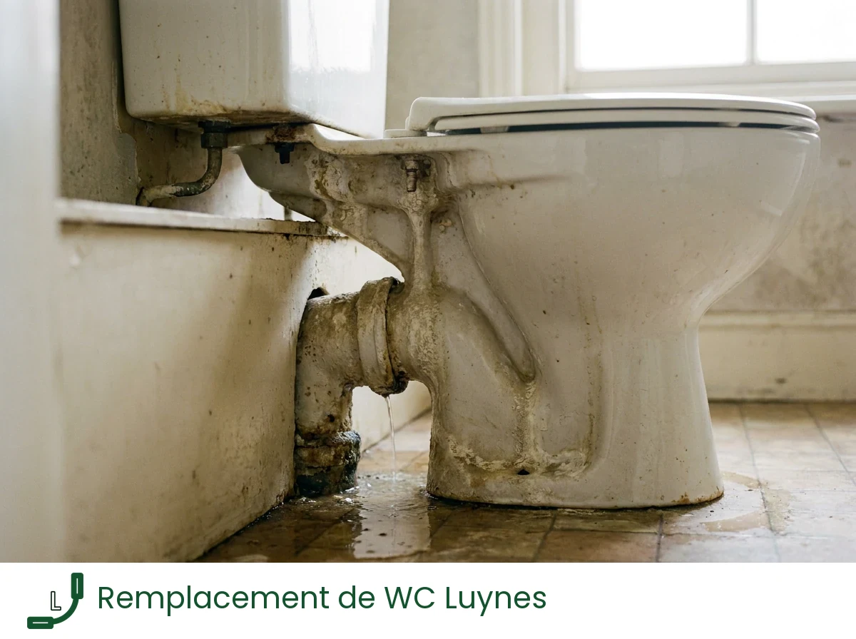 Remplacement de WC à Luynes