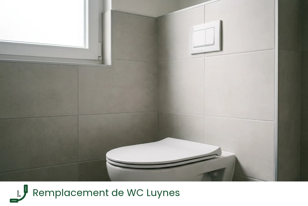 Remplacement de WC à Luynes