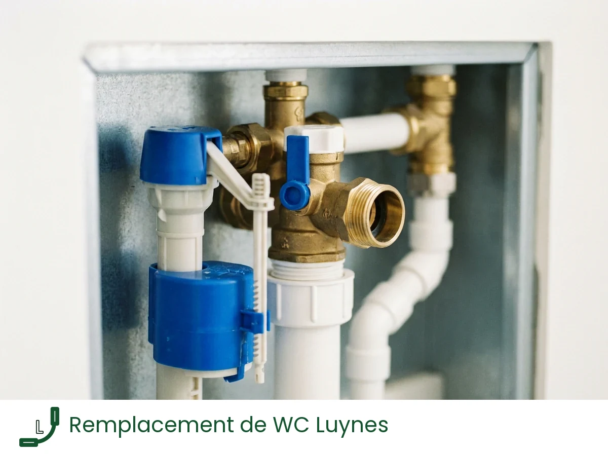 Remplacement de WC à Luynes